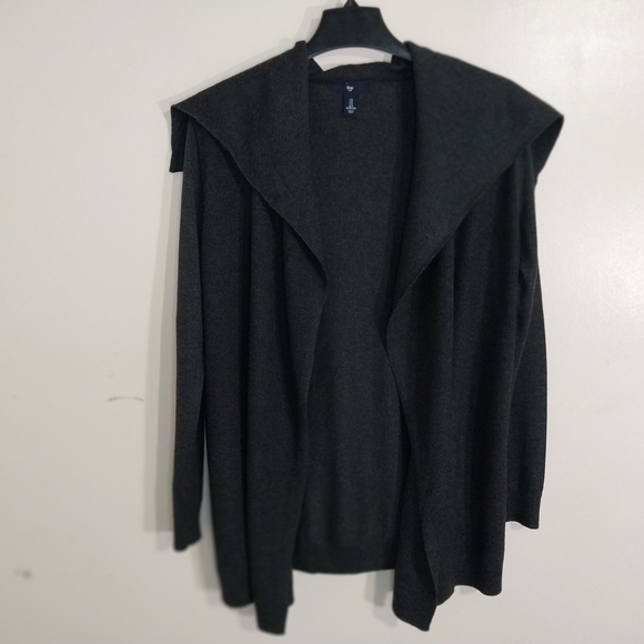 GAP Charcoal Open-Front Cardigan - Picture 1 of 7